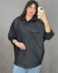 تصویر مانتو پانچ زنانه مدل تک جیب پارچه داکرون مناسب سایز 38 تا 48 تنخور شیک (ارسال رایگان) 