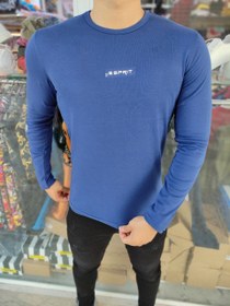 تصویر تیشرت آستین بلند آبی نفتی اسپریت Long Sleeve Blue Oil Sprite T-shirt