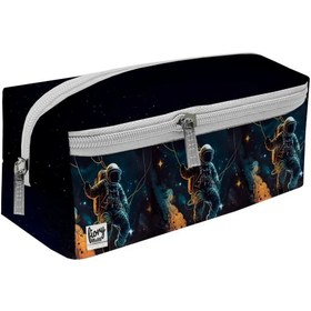 تصویر جامدادی مستر راد مدل سه زیپ طرح فضانورد 