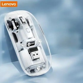 تصویر موس شفاف بلوتوثی و شارژی لنوو Lenovo Lecoo WS215DM 