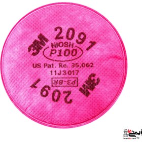 تصویر فیلتر ماسک تری ام مدل P100 2091 بسته 2 عددی 3M P100 2091 Filter Mask Pack of 2 pcs