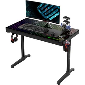 تصویر میز گیمینگ یوریکا GTG I43 ا Eureka GTG-I43 RGB Gaming Desk Eureka GTG-I43 RGB Gaming Desk