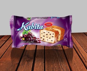 تصویر کیک صبحانه کشمشی۱۰۰ گرمی کبیتا تعداد در کارتن ۳۶ عددی Kabita cake