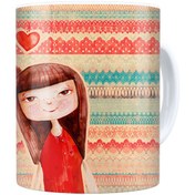 تصویر ماگ ترمه طراحان ایده مدل جهان کوچک من کد trm108 