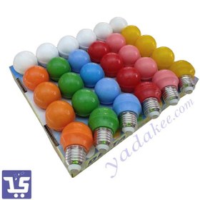 تصویر لامپ رنگی 300 عددی 3 وات دلتا - فروش کارتنی 