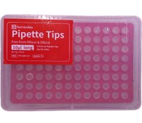 تصویر سر سمپلر ۱۰ میکرو لیتر بلند استریل فیلتر دار با رک ۹۶ عددی 10 μL long filter pipette tips (rack package, Sterile, DNase&RNase free) TP-10P-C-F 96 pcs/rack 100 racks/ctn