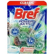 تصویر خوشبو کننده برف BREF توپی مخصوص توالت فرنگی با رایحه کاج (4 عددی) BREF snow freshener for toilet ball with pine scent (4 pieces)