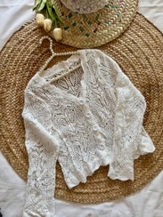 تصویر ژاکت قلاب بافی 