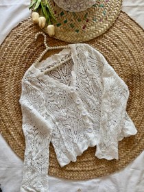 تصویر ژاکت قلاب بافی 