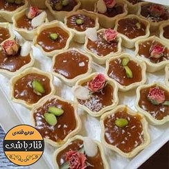 تصویر نان حلوا ویفری طرح گل 