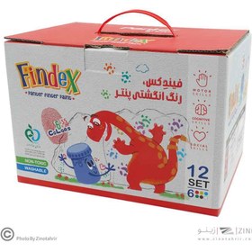 تصویر رنگ انگشتی6رنگ(35میل) پنترکدFP-105-6- یک جعبه 12 تایی (فروش عمده) 