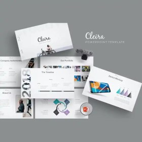 تصویر قالب پاورپوینت اینفوگرافیک-Cleira 