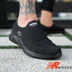 تصویر کفش کتونی مردانه مدل اسکیچرز جورابی skechers کد 1469 