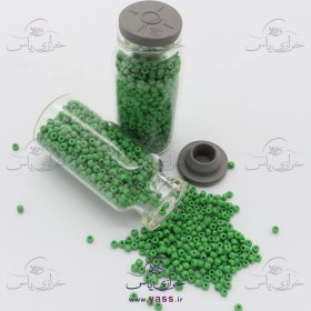 تصویر منجوق ساده ریز سبز خزه ای (30 گرمی) 