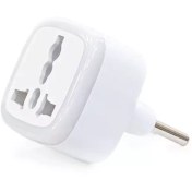 تصویر مبدل برق 3 به 2 آکار مدل P-02 دارای نشانگر LED (اورجینال) Power plug Adapter Akar p-02 Model