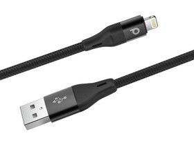 تصویر کابل تبدیل USB-A به لایتنینگ پرودو مدل PD-ALBR12 طول 1.2 متر PORODO Aluminum Braided Lightning Cable 1.2M 2.4A