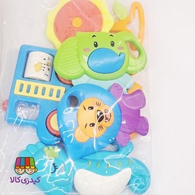 تصویر ست جغجغه 6 عددی برند می لابو 