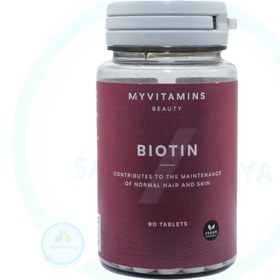 تصویر قرص بیوتین مای ویتامینز بسته 90 عددی MYVITAMINS BIOTIN - 90 TABLETS