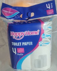 تصویر دستمال کاغذی Happy Home چهارقلو توالت ا Happy Home Happy Home