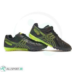 تصویر کفش چمن مصنوعی اسیکس کوپرو طرح اصلی مشکی سبز Asics Copero 