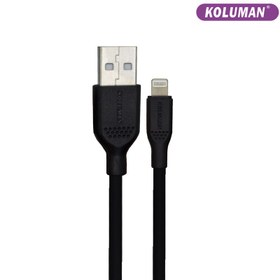 تصویر کابل تبدیل USB به لایتنینگ کلومن مدل KD - 02 طول 1 متر مشکی 