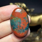 تصویر نگین سنگ خون (بلود استون) معدنی کد Z7164 