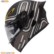 تصویر کلاه کاسکت فک متحرک کایک QIKE طوسی B-Laser QIKE Removable Jaw Kayak Helmet Grey B-Laser
