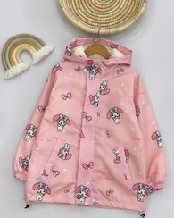 تصویر سویشرت داخل خز دخترانه کد 3194 سایز8/9/10/11 مناسب 7 سال تا 12 سال