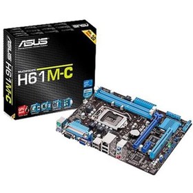 تصویر مادربرد MB ASUS H61M-C STOCK MOTHERBOARD ASUS H61M-C STOCK