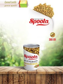 تصویر کنسرو عدسی اسپوتا ۳۸۰ گرمی 