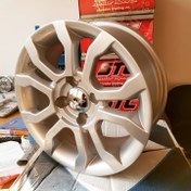 تصویر رینگ چرخ سایز ۱۵ فابریک نقره‌ای سورن پلاس(نیریز) ا Wheel size 15 Soren+ Wheel size 15 Soren+