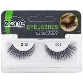 تصویر مژه تری دی مدل 001 زد وان Zone 3D False Lash 001