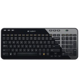 تصویر کيبورد بي‌سيم لاجيتک مدل K360 Black ا Logitech K360 Wireless Keyboard Black Logitech K360 Wireless Keyboard Black