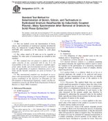 تصویر ASTM C1771 − 19- Standard Test Method for Determination of Boron, Silicon, and Technetium in Hydrolyzed Uranium Hexafluoride by Inductively Coupled Plasma—Mass Spectrometer After Removal of Uranium by Solid Phase Extraction- دانلود استاندارد 