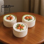 تصویر قندان سرامیکی طرح کدو کد S077 