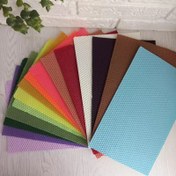 تصویر ورق موم عسل رنگی سایز ۲۸ در ۱۲ شمع سازی 