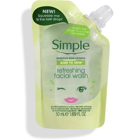 تصویر ژل شستشوی مرطوب کننده پوست 50 میل سیمپل | Simple Kind To Skin Mini Refreshing Facial Cleansing Gel 50 ml ا Simple Cleansing Gel Code 67749455 Simple Cleansing Gel Code 67749455