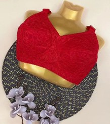 تصویر سوتین زنانه ماییلدا مدل گیپور گلدار بدون فنر کد 5038 رنگ طوسی 