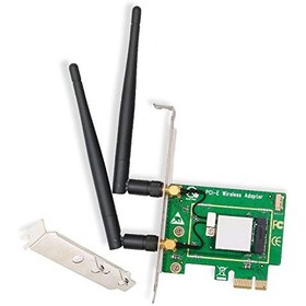 تصویر FebSmart Wireless Dual Band AC1200Mbps (2.4GHz 300Mbps or 5G 867Mbps) PCIE Wi-Fi Adapter with Bluetooth 4.0 for Windows Server 7 8 8.1 10(32/64bit) Desktop PCs -Intel Wireless AC 7260 NGW (FS-AC50BT) 