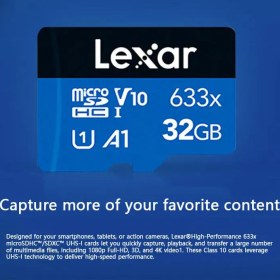 تصویر کارت حافظه لکسار LEXAR Micro SD 633X 64GB 95MBps LEXAR Micro SD 633X 64GB 95MBps