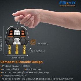 تصویر گیج دیجیتال Elitech 