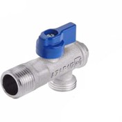 تصویر شیر پیسوار آذر مدل 123A سایز ۱/۲ با رنگ کروم 