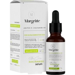 تصویر سرم نیاسینامید مارگریت پوست چرب و مختلط 30 میل Margritte Niacinamid Serum For Oily Skin 30Ml