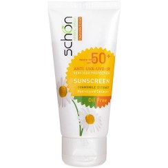 تصویر کرم ضد آفتاب فاقد چربی شون SPF50 رنگ طبیعی 50 میل Schon Natural Tinted Oil Free Sunscreen SPF50 50ml