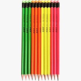 تصویر مداد مشکی فسفری پاک کن دار KMT 