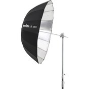 تصویر چتر عکاسی داخل نقره ای بیرون مشکی عمیق گودکس Godox UB-105S Parabolic 