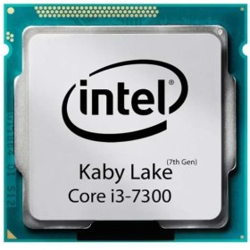 تصویر پردازنده کامپیوتر اینتل مدل Core i3-7300 Kaby Lake استوک Intel Core i3-7300 Kaby Lake Computer Processor Used
