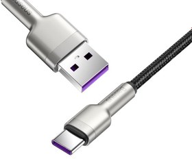 تصویر کابل تبدیل 1 متری USB-C بیسوس USB-C به USB-C  مدل  CATJK-C01 Baseus CATJK-C01 Cafule Series USB-C to USB-C 1m Data Cable