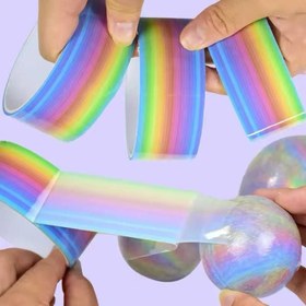 تصویر چسب رنگین کمانی 