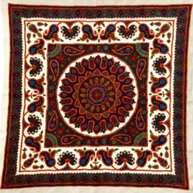 تصویر پته بقچه گل زنبق سفید 